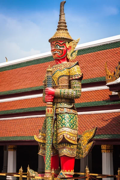 Démon Guardian Wat Phra Kaew Grand Palace Bangkok — Photo