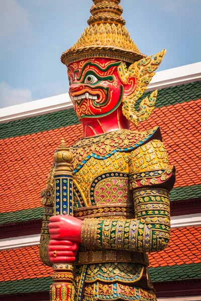 Démon Guardian Wat Phra Kaew Grand Palace Bangkok — Photo