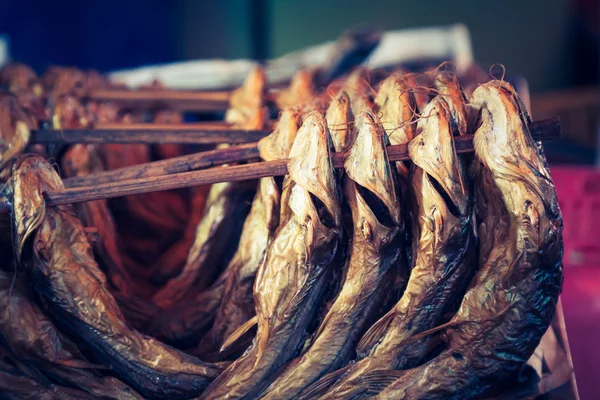 Cold smoked fish. Food Industry. — Stock Photo, Image