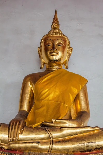 Imagen de la estatua de Buda en el templo de Wat Pho. Bangkok, Tailandia . — Foto de Stock