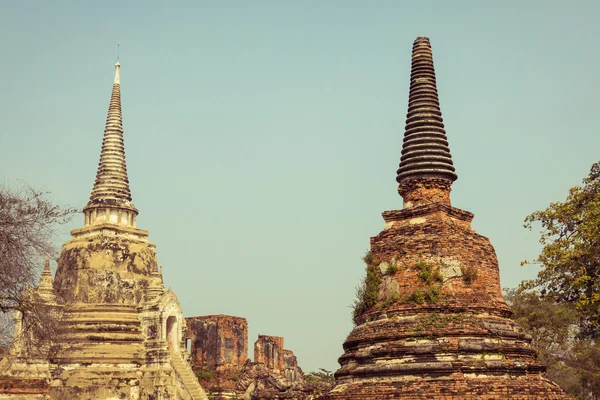 Wat Phrasisanpetch en el Parque Histórico de Ayutthaya, Ayutthaya , — Foto de Stock