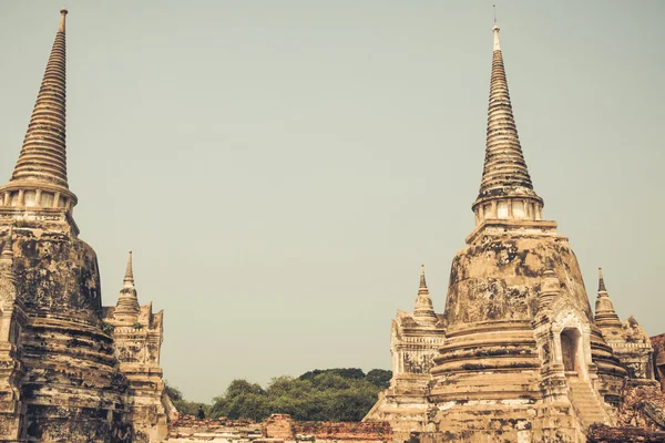 Pagoda en el Templo Wat Phra Sri Sanphet, Ayutthaya, Tailandia — Foto de Stock