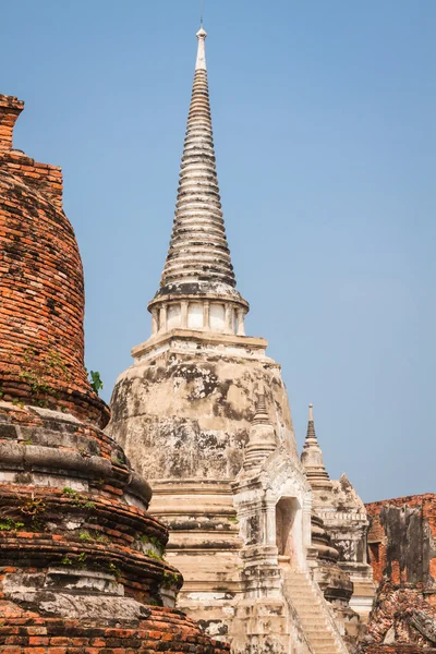 Wat Phrasisanpetch no Parque Histórico Ayutthaya, Ayutthaya , — Fotografia de Stock