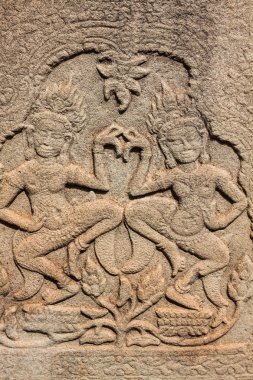 Açık havada Angkor Wat Angkor Thom. Bir tarihi antik kalıntıları