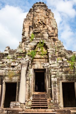 Angkor Wat, Siem Reap, Kamboçya 'daki Antik Bayon Tapınağının Yüzleri