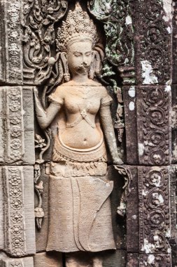 Açık havada Angkor Wat Angkor Thom. Bir tarihi antik kalıntıları