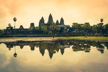 angkor wat tapınağı, siem hasadı, Kamboçya.