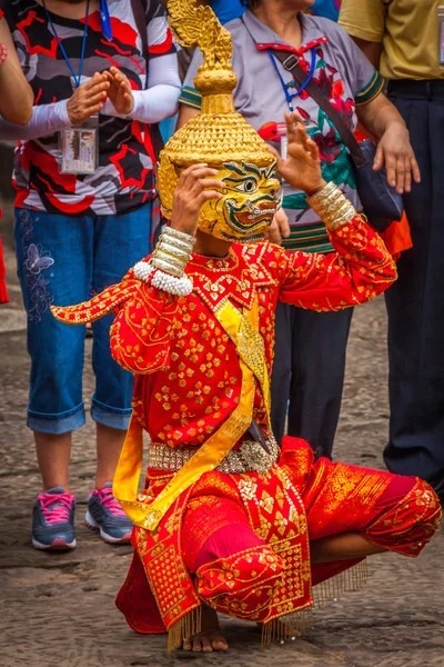 Художники традиційний костюм носити в храм Ангкор, Siemriep, Camb — стокове фото