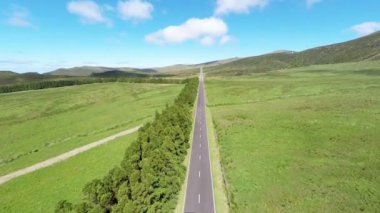 San Miguel'de havadan çekilen Road (azores, portekiz)