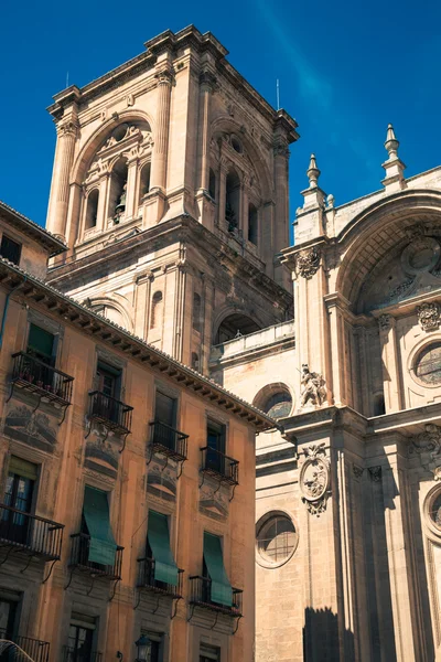 Fachada de la catedral renacentista, Granada, Andalucía, España — Foto de Stock