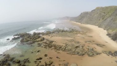 Atlantik Okyanusu, Algarve Castelejo Beach, Portekiz Hava görüntüleri