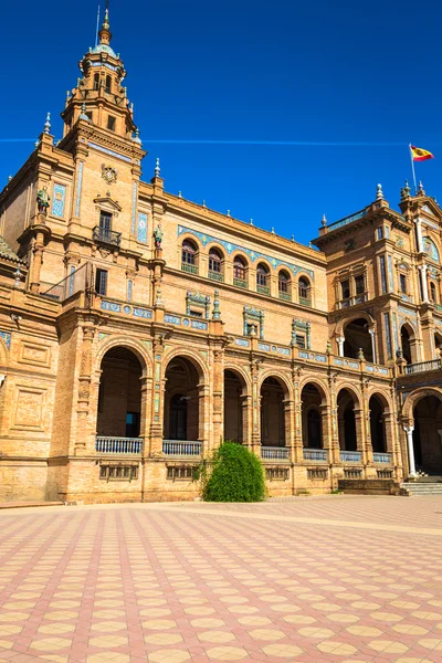 Plac Hiszpański (plaza de espana) w sevilla, Hiszpania — Zdjęcie stockowe