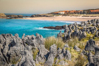 plaj helgueras, noja, cantabria, İspanya
