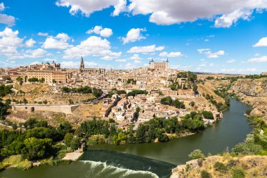 Toledo, İspanya Eski şehir silüeti.