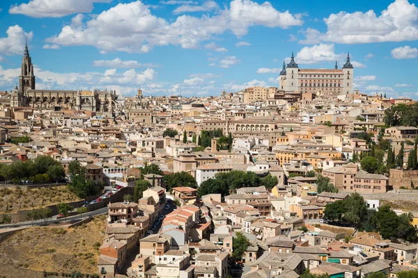 Toledo, Hiszpania panorama starego miasta. — Zdjęcie stockowe