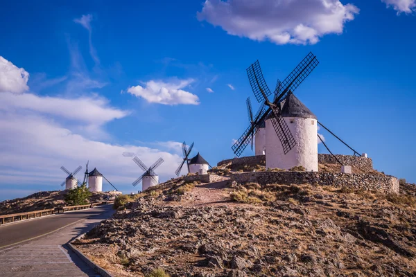 Windmills of Don Quixote. Cosuegra, Spain — Stock Photo, Image