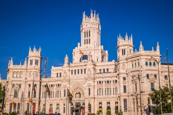 Μαδρίτη - 15, Ιουνίου, 2014:Plaza de Cibeles, Μαδρίτη, Ισπανία — Φωτογραφία Αρχείου