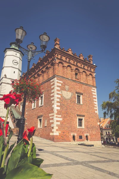 Gothic στυλ Δημαρχείο με αναγέννηση σοφίτα στην παλιά πόλη σε — Φωτογραφία Αρχείου