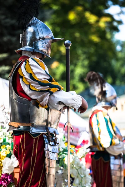 Zbroja średniowiecznego rycerza — Zdjęcie stockowe