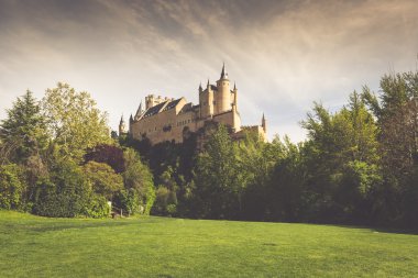 Meşhur Segovia Alcazar, Castilla y Leon, İspanya