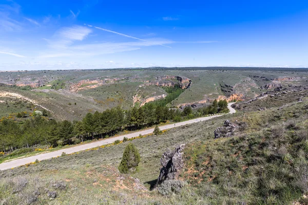 Duraton canyon en Sepulveda. Segovia. Castilla-Leon. Spanje. EUR — Stockfoto