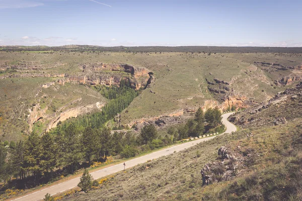 Duraton canyon en Sepulveda. Segovia. Castilla-Leon. Spanje. EUR — Stockfoto