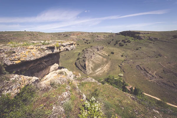 Duraton Canyon natuurpark, in Sepulveda, Spanje — Stockfoto