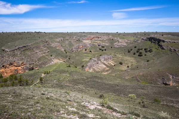 Duraton Canyon natuurpark, in Sepulveda, Spanje — Stockfoto