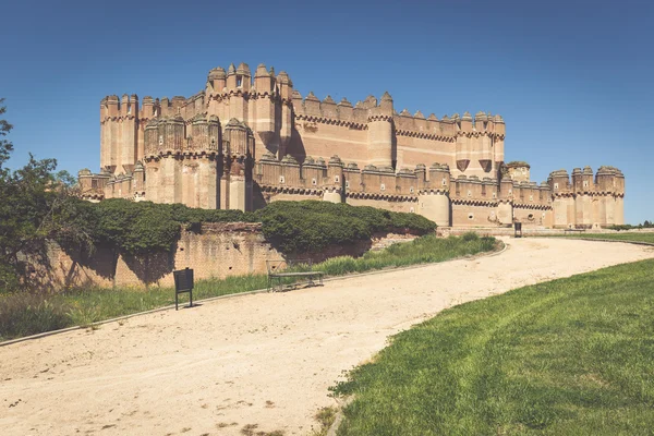 Castello di Coca (Castillo de Coca) è una fortificazione costruita nel — Foto Stock