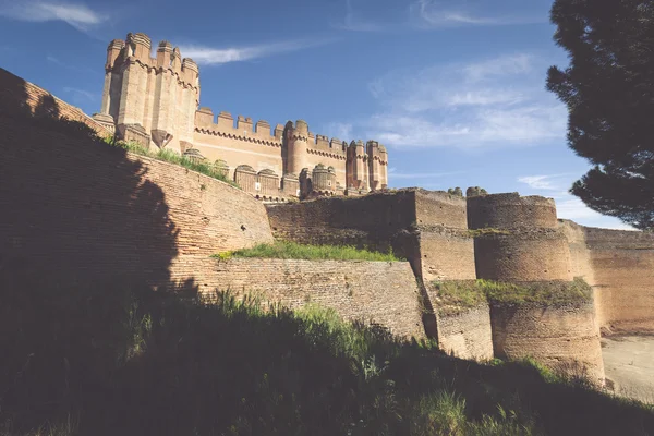 Castillo de Coca (Castillo de Coca) es una fortificación — Foto de Stock