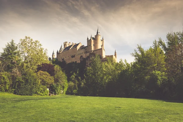 Den berömda Alcazar av Segovia, Castilla y Leon, Spanien — Stockfoto