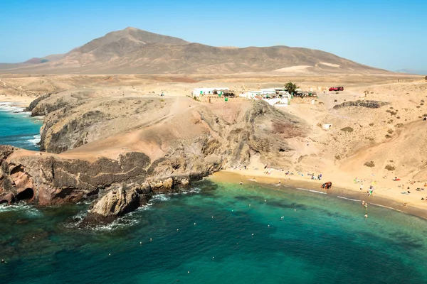 Пляж Larote El Papo Playa на Канарских островах — стоковое фото