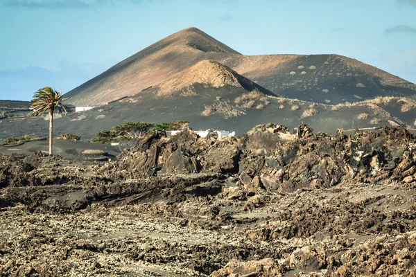 Nationalpark timanfaya auf lanzarote, kanarische insel — Stockfoto