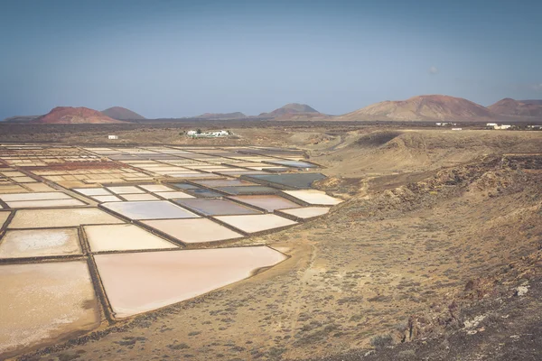 Salt works of Janubio, Lanzarote, Canary Islands — Stock Photo, Image