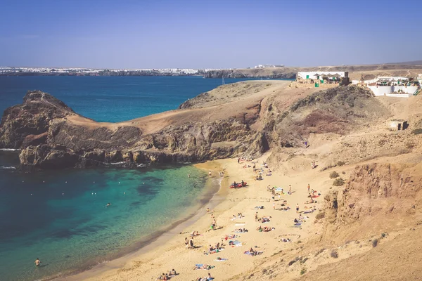 Papagayo beach, lanzarote, Kanarya Adaları — Stok fotoğraf