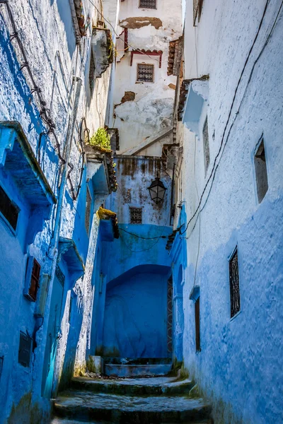 Blå medina Chechaouen, Marocko — Stockfoto