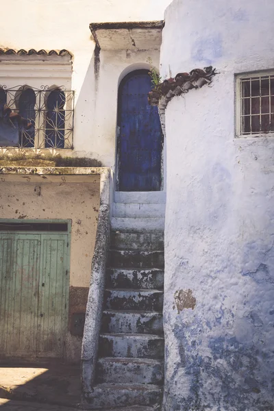 シャウエン、モロッコ、アフリカの建築の細部 — ストック写真