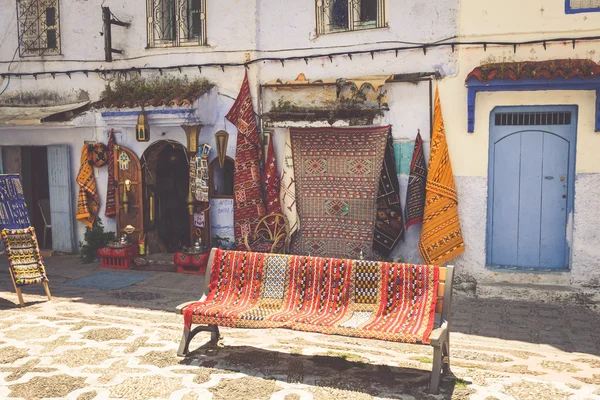 Détail architectural en Chefchaouen, Maroc, Afrique — Photo