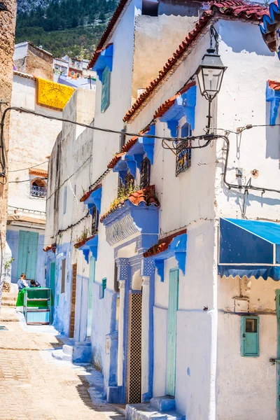 Blå medina Chechaouen, Marocko — Stockfoto