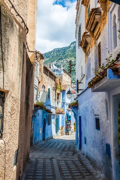 Architectural detail in Chefchaouen, Morocco, Africa — Stock Photo, Image