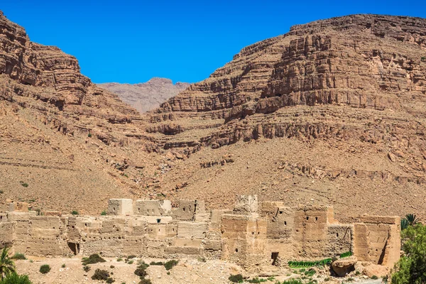 Aldeias berberes no deserto morocco — Fotografia de Stock