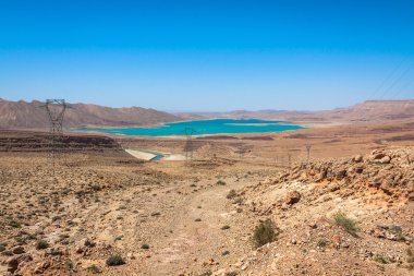 Lake al-hassan addakhil in Errachidia Morocco clipart