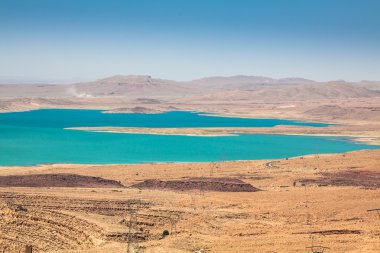 Lake al-hassan addakhil in Errachidia Morocco clipart