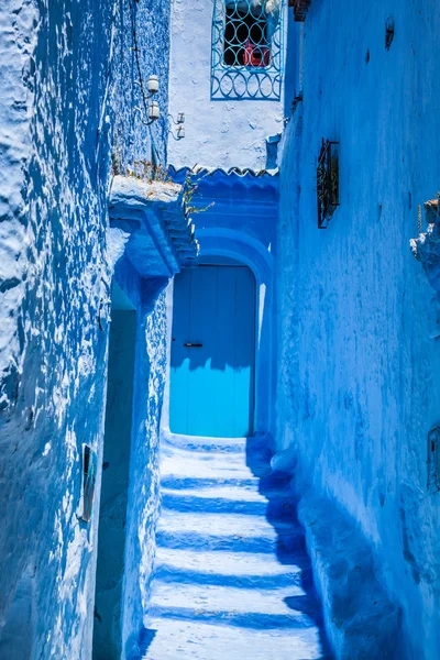 Kék medina, Chechaouen, Marokkó — Stock Fotó