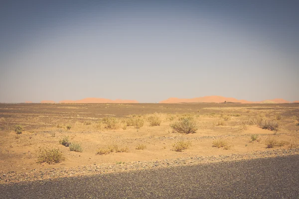 Erg 沙比在摩洛哥撒哈拉沙漠的沙丘 — 图库照片