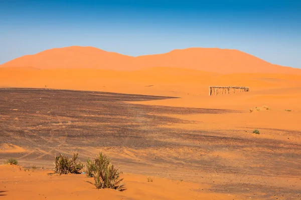 Sand Dunes of Erg Chebbi int he Sahara Desert, Morocco — Stock Photo, Image