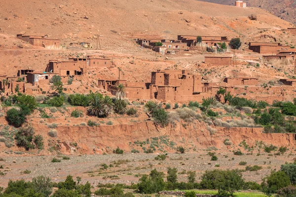 Dorp in de Ouarzazate, Marokko, Afrika — Stockfoto