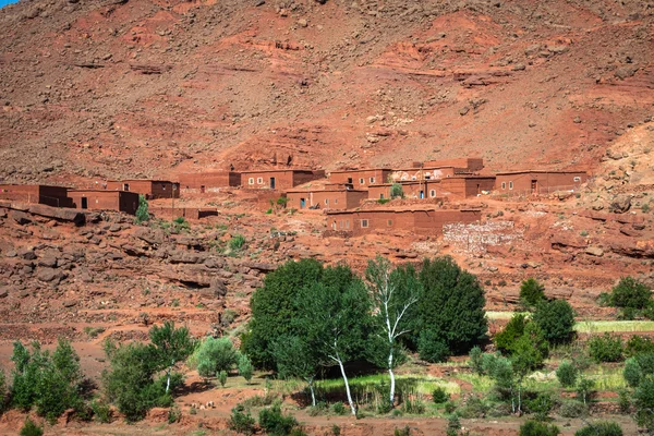 Aldeia no Ouarzazate, Marrocos, África — Fotografia de Stock