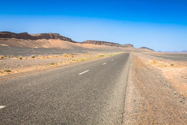 Droga pustyni, Maroko — Zdjęcie stockowe