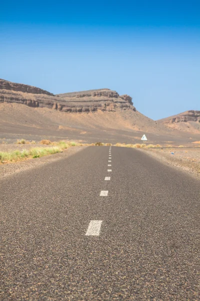 Desert road, Morocco — Stock Photo, Image